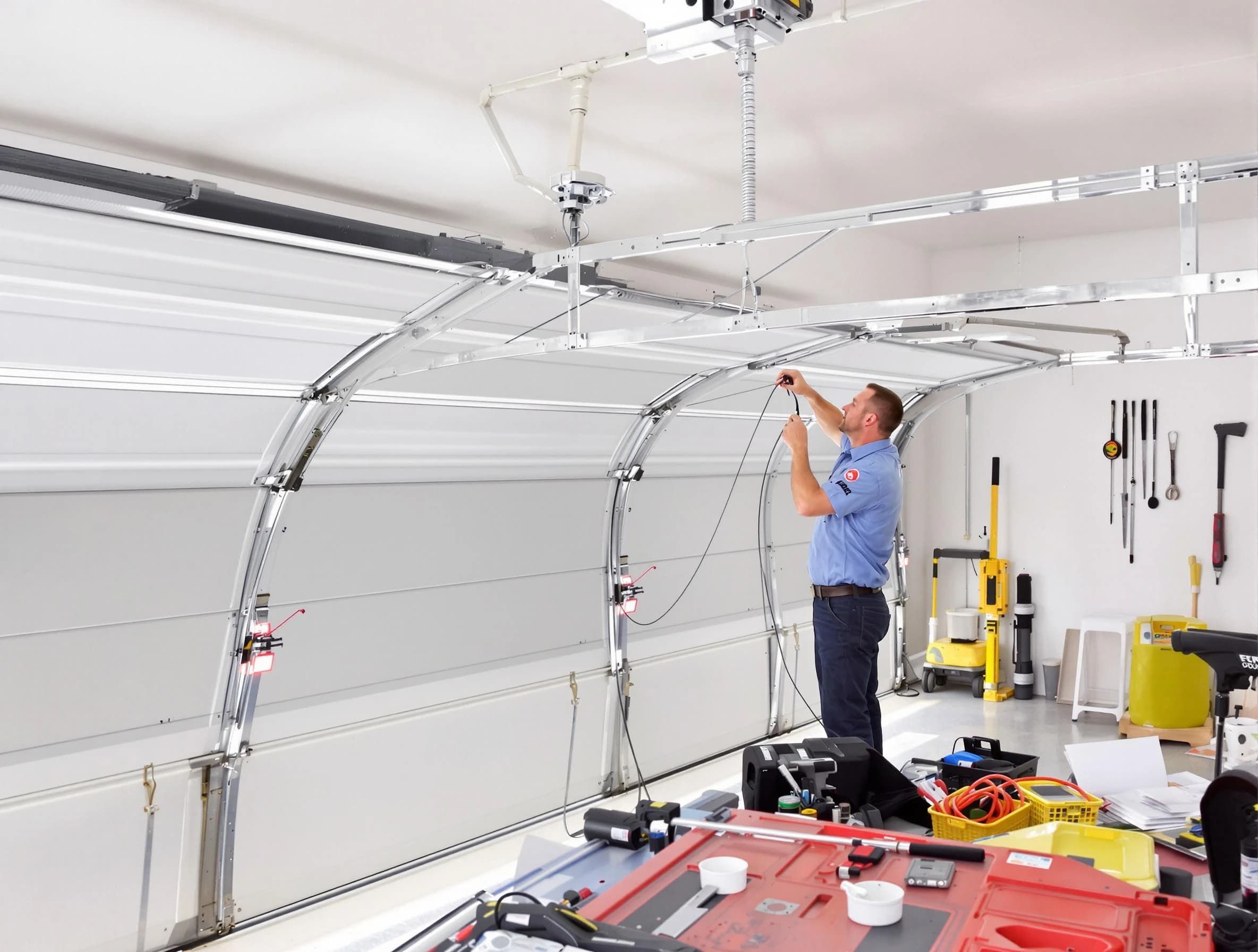 Garage door cable repair service by Woods Cross Garage Door Repair in Woods Cross