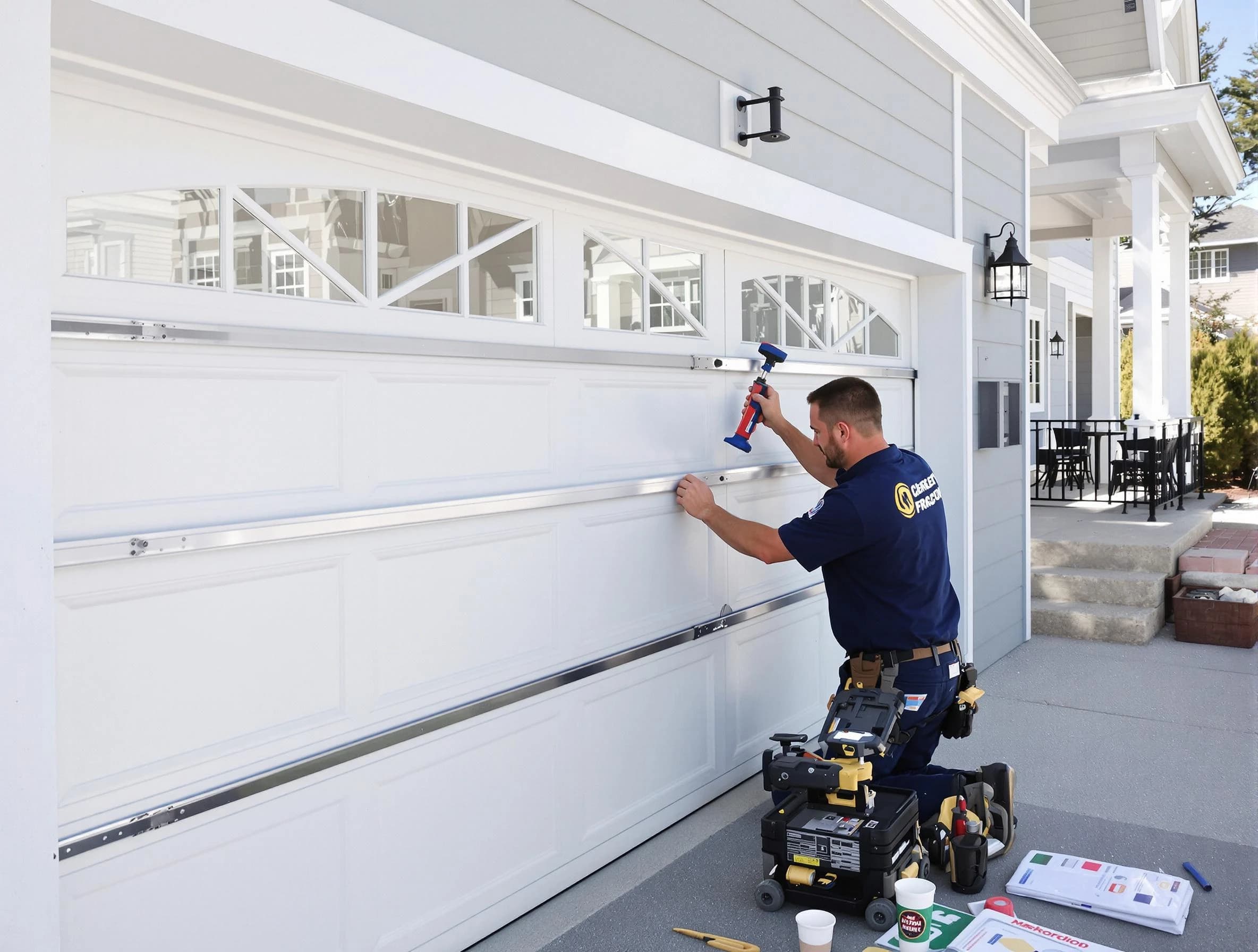 Professional garage door installation by Woods Cross Garage Door Repair in Woods Cross
