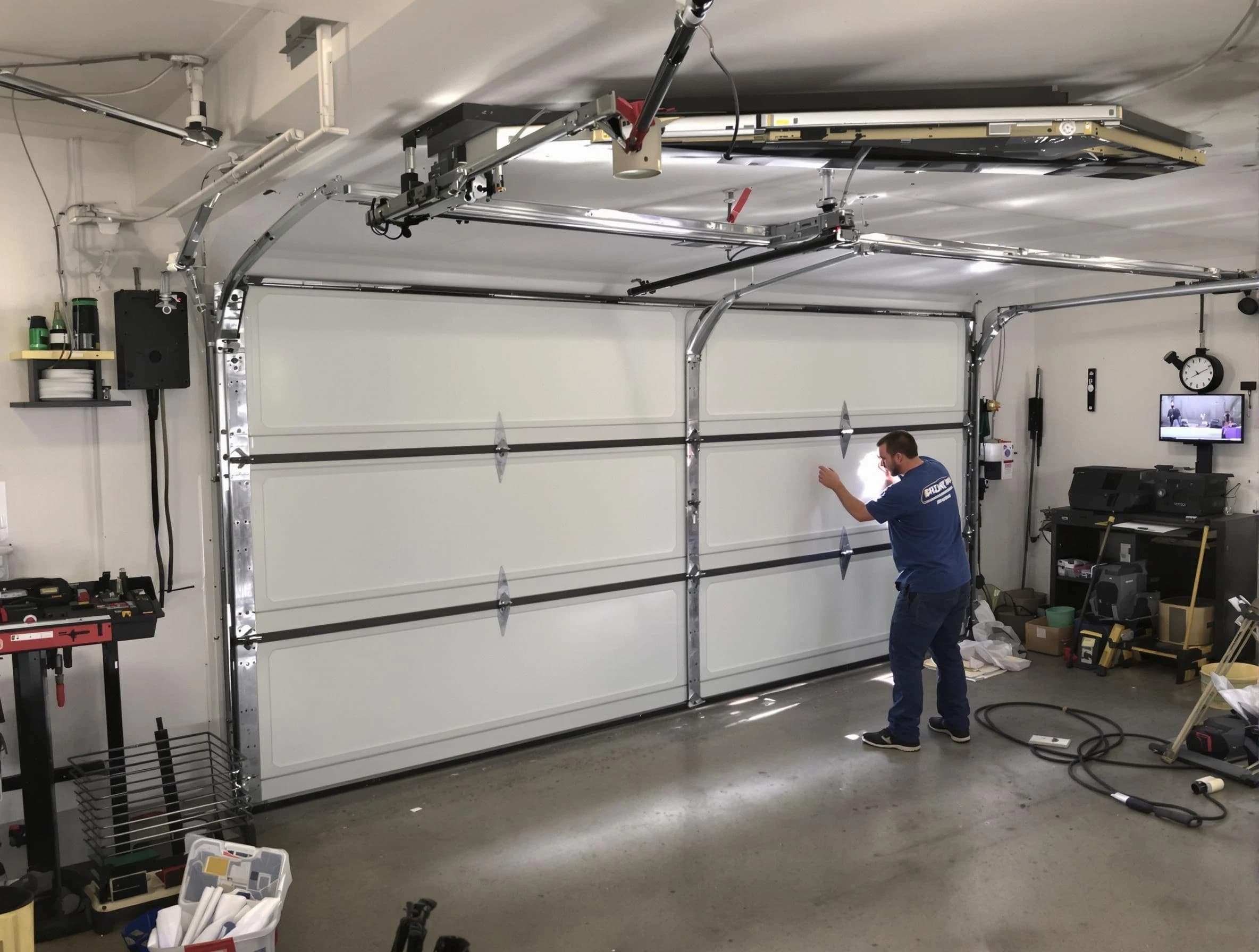 Professional garage door repair service by Woods Cross Garage Door Repair in Woods Cross