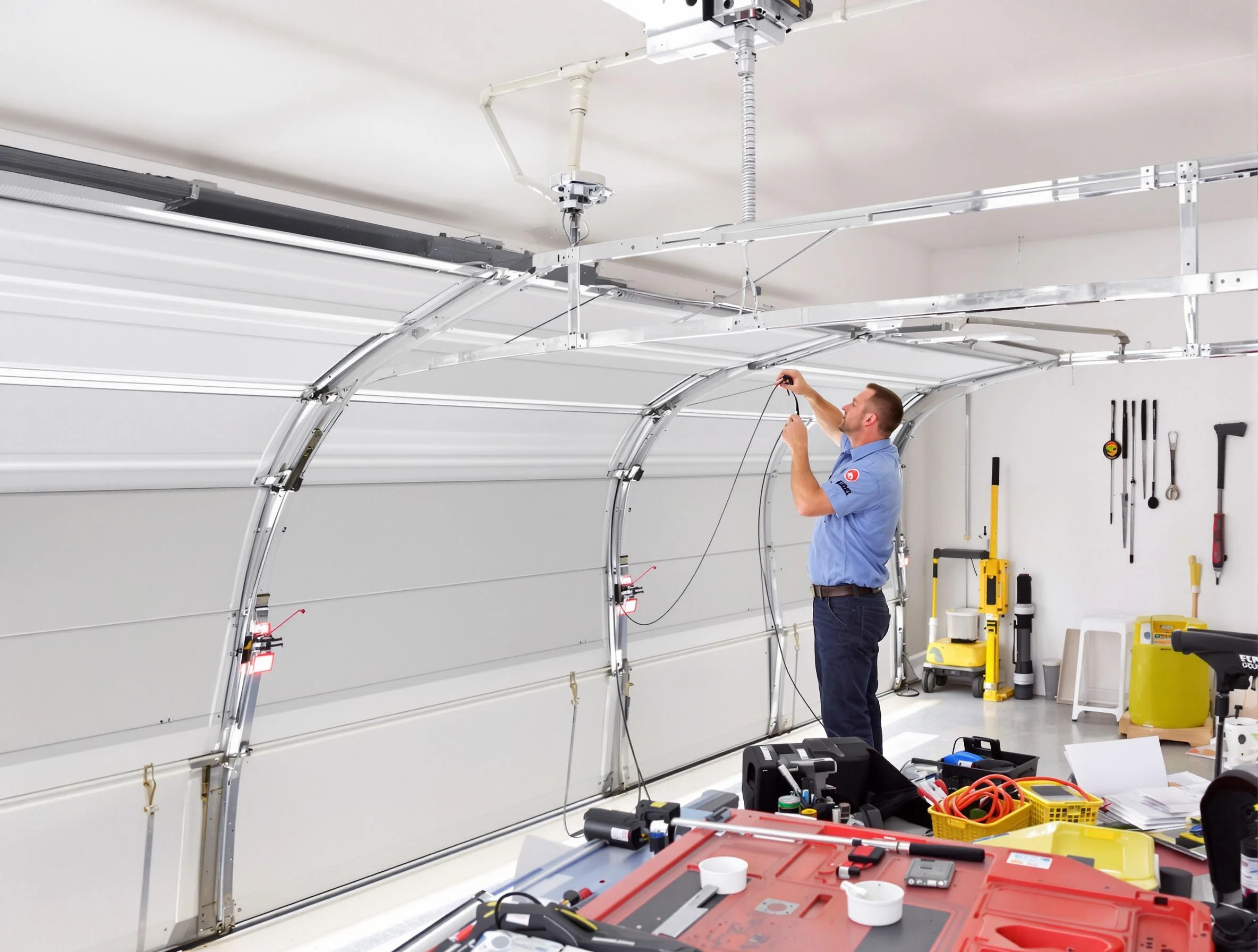 Garage door cable repair service by Woods Cross Garage Door Repair in Woods Cross