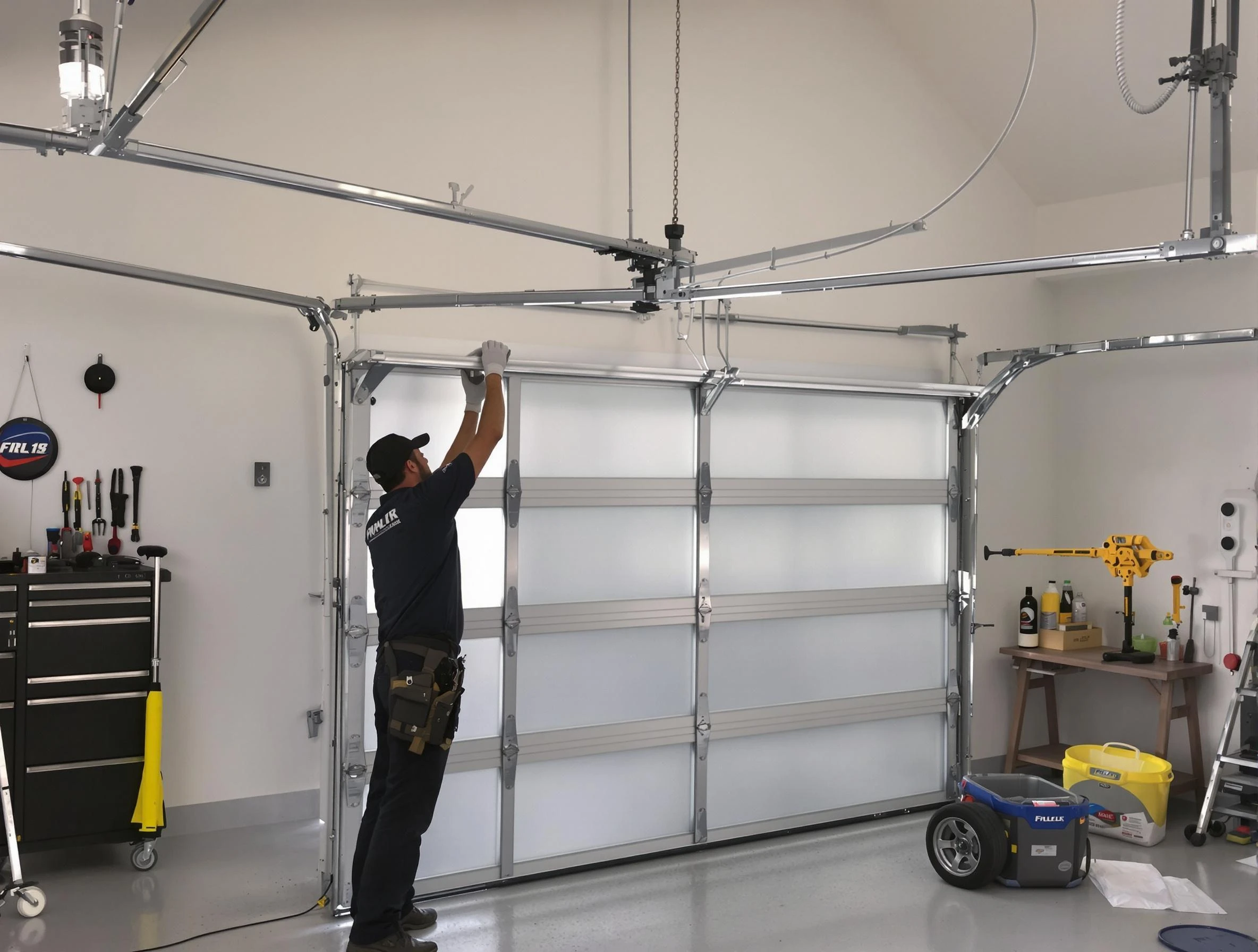 Woods Cross Garage Door Repair certified team performing precision garage door installation in Woods Cross